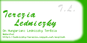 terezia ledniczky business card